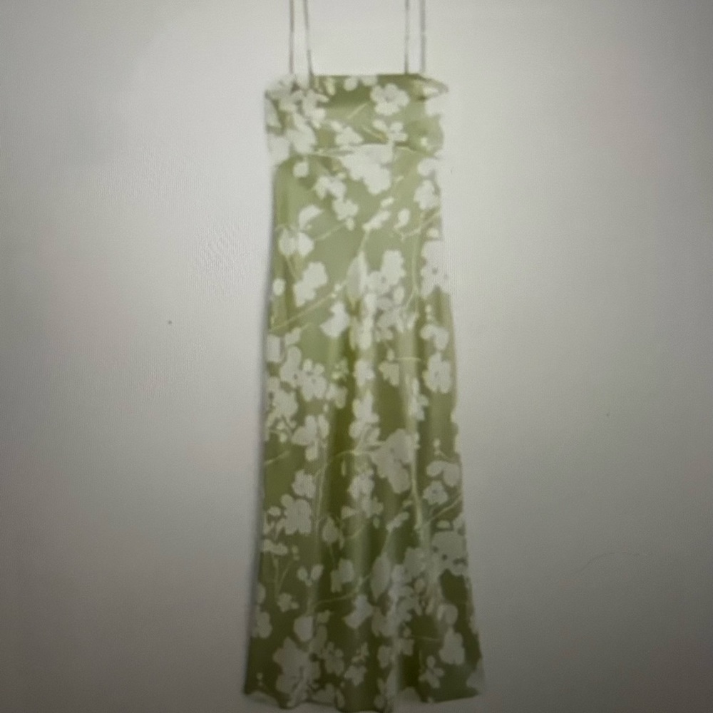 New Abercrombie & Fitch Cowl back Satin Slip MIDI Dress